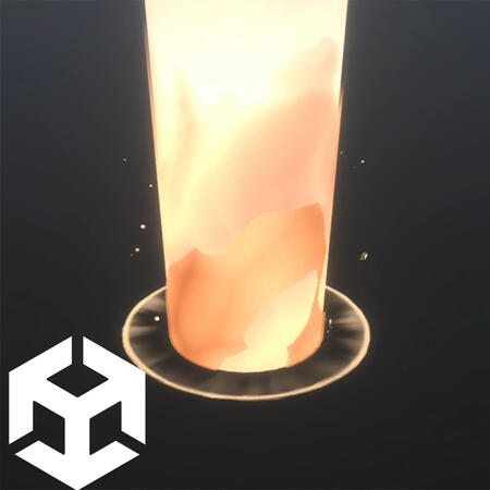 Stylized Fire Beam VFX, page on my Artstation.